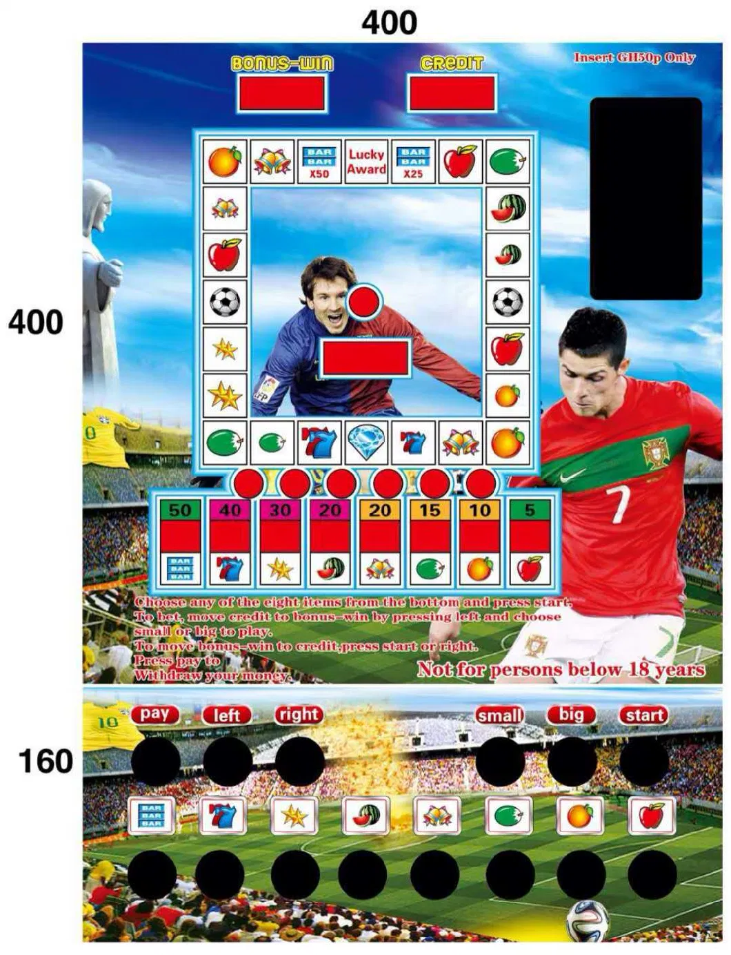 The Football Slot Game Electric Arcade Game Machines Popular in Africa